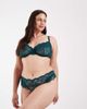 ASOS Curve ASOS DESIGN Curve Lola lace underwired bra in emerald green - 3