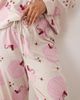 ASOS Curve ASOS DESIGN Curve long sleeve pajama set in pumpkin print-Multi - 3