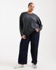 ASOS Curve ASOS DESIGN Curve long sleeve T-shirt with moon and tiger graphic in washed charcoal-Gray - 2