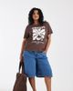 ASOS Curve ASOS DESIGN Curve longer bermuda shorts in mid blue - 1