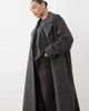 ASOS Curve ASOS DESIGN Curve longline double breasted brushed coat in herringbone-Black - 1