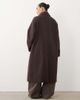 ASOS Curve ASOS DESIGN Curve longline double breasted coat in chocolate plum-Brown - 4