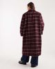 ASOS Curve ASOS DESIGN Curve longline formal coat in burgundy plaid-Red - 2