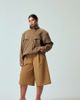 ASOS Curve ASOS DESIGN Curve longline tailored cullottes in camel-Black - 1