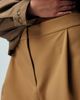 ASOS Curve ASOS DESIGN Curve longline tailored cullottes in camel-Black - 2