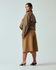 ASOS Curve ASOS DESIGN Curve longline tailored cullottes in camel-Black - 3