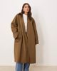 ASOS Curve ASOS DESIGN Curve longline trench coat in khaki-Brown - 1
