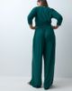 ASOS Curve ASOS DESIGN Curve lounge mix & match rib wide leg pyjama bottom in dark green - 2
