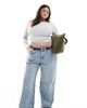 ASOS Curve ASOS DESIGN Curve low rise baggy jeans in mid blue - 1