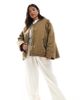 ASOS Curve ASOS DESIGN Curve MA1 clean bomber jacket in khaki-No color - 1