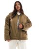 ASOS Curve ASOS DESIGN Curve MA1 clean bomber jacket in khaki-No color - 2
