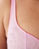 ASOS Curve ASOS DESIGN Curve Marley sheer mesh high apex balconette underwire bra with picot trim in lilac & red-Yellow - 3