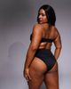 ASOS Curve ASOS DESIGN Curve Maya Azores high waist bikini bottom in black - 4