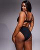 ASOS Curve ASOS DESIGN Curve Maya Honolulu v-waist bikini bottom in black - 4
