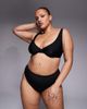 ASOS Curve ASOS DESIGN Curve Maya Marina del Rey high apex plunge underwire bikini top in black - 2
