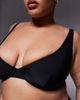 ASOS Curve ASOS DESIGN Curve Maya Marina del Rey high apex plunge underwire bikini top in black - 4