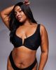ASOS Curve ASOS DESIGN Curve Maya Nissi v-wire bikini top in black - 1