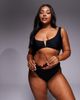 ASOS Curve ASOS DESIGN Curve Maya Nissi v-wire bikini top in black - 4