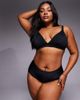 ASOS Curve ASOS DESIGN Curve Maya Santa Monica chunky triangle bikini top in black - 1