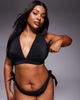 ASOS Curve ASOS DESIGN Curve Maya Trini halter bikini top in black - 2