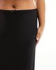 ASOS Curve ASOS DESIGN Curve mesh midi skirt in black - 3
