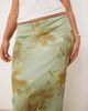 ASOS Curve ASOS DESIGN Curve mesh midi skirt in oversized floral print-Multi - 3
