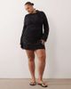 ASOS Curve ASOS DESIGN Curve Minette beach crochet lace mini dress in black - 2