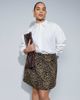 ASOS Curve ASOS DESIGN Curve mini skirt in brushed animal print-Multi - 2