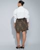 ASOS Curve ASOS DESIGN Curve mini skirt in brushed animal print-Multi - 4