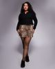ASOS Curve ASOS DESIGN Curve mini skirt in leopard print-Brown - 2