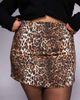 ASOS Curve ASOS DESIGN Curve mini skirt in leopard print-Brown - 3