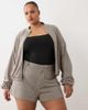 ASOS Curve ASOS DESIGN Curve mix & match brushed jacket in brown plaid print-Multi - 2