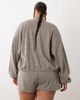 ASOS Curve ASOS DESIGN Curve mix & match brushed jacket in brown plaid print-Multi - 4
