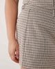ASOS Curve ASOS DESIGN Curve mix & match brushed mini shorts in brown plaid print-Multi - 3
