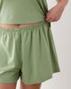 ASOS Curve ASOS DESIGN Curve mix & match cotton pajama flippy shorts in pistachio green - 3