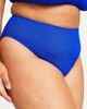 ASOS Curve ASOS DESIGN Curve mix and match crinkle high leg high waist bikini bottom in cobalt blue - 3