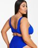 ASOS Curve ASOS DESIGN Curve mix and match crinkle skinny scoop crop bikini top in cobalt blue - 2