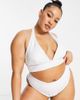 ASOS Curve ASOS DESIGN Curve mix and match deep hipster bikini bottom in white - 1