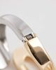 ASOS Curve ASOS DESIGN Curve mixed metals cuff bracelet in gold tone and silver tone-Multi - 2