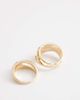 ASOS Curve ASOS DESIGN Curve multi-pack of abstract rings in gold tone - 3