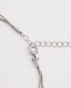ASOS Curve ASOS DESIGN Curve multi-row necklace with faux pearls in silver tone - 4