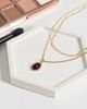 ASOS Curve ASOS DESIGN Curve multi row with burgundy pendant-GOLD - 2