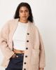 ASOS Curve ASOS DESIGN Curve multiply oversized cardigan in pink - 1
