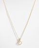 ASOS Curve ASOS DESIGN Curve necklace with faux pearl pendant in gold tone - 1