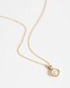 ASOS Curve ASOS DESIGN Curve necklace with faux pearl pendant in gold tone - 3