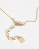 ASOS Curve ASOS DESIGN Curve necklace with faux pearl pendant in gold tone - 4