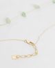 ASOS Curve ASOS DESIGN curve necklace with green semi-precious chippings and palm tree pendant in gold tone - 4
