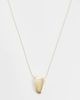 ASOS Curve ASOS DESIGN Curve necklace with small oval pendant in gold tone - 1