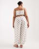 ASOS Curve ASOS DESIGN Curve oversized balloon pants in terracotta polka dots - part of a set-Multi - 4