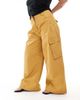 ASOS Curve ASOS DESIGN Curve oversized balloon pants with utility pocket detailing in tan-Brown - 2